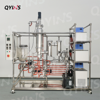 天然植物提取物0.25平方不銹鋼分子蒸餾設備