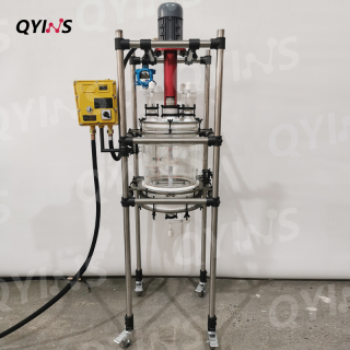 鈦材框架耐腐蝕強度高20L玻璃過濾反應釜